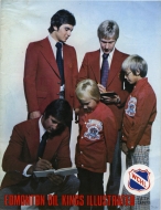 1974-75 Edmonton Oil Kings game program