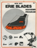 1976-77 Erie Blades game program