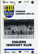1993-94 Esbjerg game program