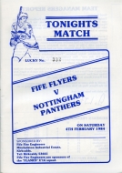 1983-84 Fife Flyers game program