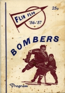 1956-57 Flin Flon Bombers game program