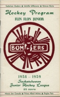 1958-59 Flin Flon Bombers game program