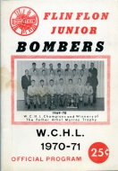 1970-71 Flin Flon Bombers game program