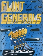 1978-79 Flint Generals game program