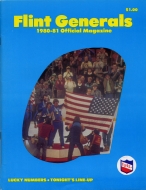 1980-81 Flint Generals game program
