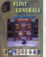 2004-05 Flint Generals game program