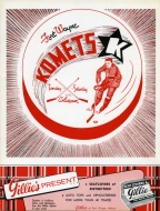 1953-54 Fort Wayne Komets game program