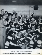 1962-63 Fort Wayne Komets game program