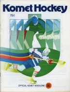 1974-75 Fort Wayne Komets game program