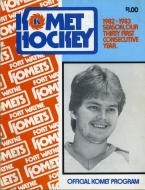 1982-83 Fort Wayne Komets game program