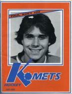 1985-86 Fort Wayne Komets game program