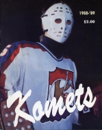 1988-89 Fort Wayne Komets game program