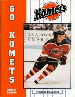 2000-01 Fort Wayne Komets game program
