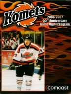 2006-07 Fort Wayne Komets game program