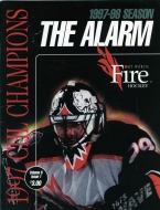 1997-98 Fort Worth Fire game program