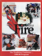 1998-99 Fort Worth Fire game program