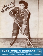 1946-47 Fort Worth Rangers game program