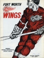 1967-68 Fort Worth Wings game program