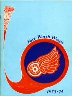 1973-74 Fort Worth Wings game program