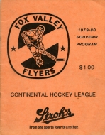 1979-80 Fox Valley Flyers game program
