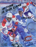 1992-93 Fredericton Canadiens game program