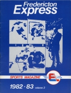 1982-83 Fredericton Express game program
