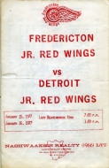 1976-77 Fredericton Red Wings game program