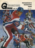 1982-83 Georgetown Gemini game program