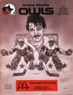 1979-80 Grand Rapids Owls game program
