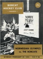 1961-62 Green Bay Bobcats game program
