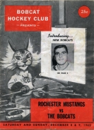 1962-63 Green Bay Bobcats game program