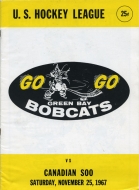 1967-68 Green Bay Bobcats game program