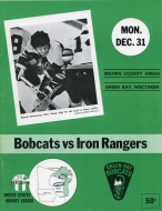 1973-74 Green Bay Bobcats game program