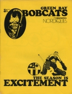 1980-81 Green Bay Bobcats game program