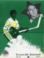 1970-71 Greensboro Generals game program