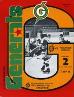 1975-76 Greensboro Generals game program