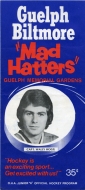 1974-75 Guelph Biltmore Mad Hatters game program