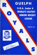 1960-61 Guelph Royals game program