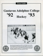 1992-93 Gustavus Adolphus College game program