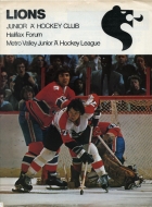 1978-79 Halifax Lions game program