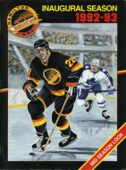 1992-93 Hamilton Canucks game program