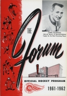 1961-62 Hamilton Red Wings game program