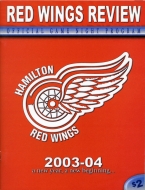 2003-04 Hamilton Red Wings game program