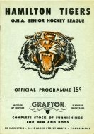 1951-52 Hamilton Tigers game program