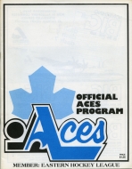 1980-81 Hampton Aces game program
