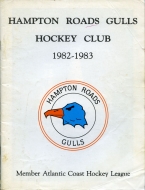1982-83 Hampton Roads Gulls game program