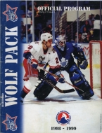1998-99 Hartford Wolf Pack game program