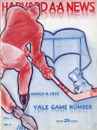 1932-33 Harvard University game program