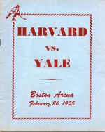 1954-55 Harvard University game program