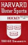 1961-62 Harvard University game program